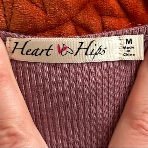 Fashion Nova Heart Hips Mauve Ribbed Bodycon Dress Side Slit - Picture 5 of 9